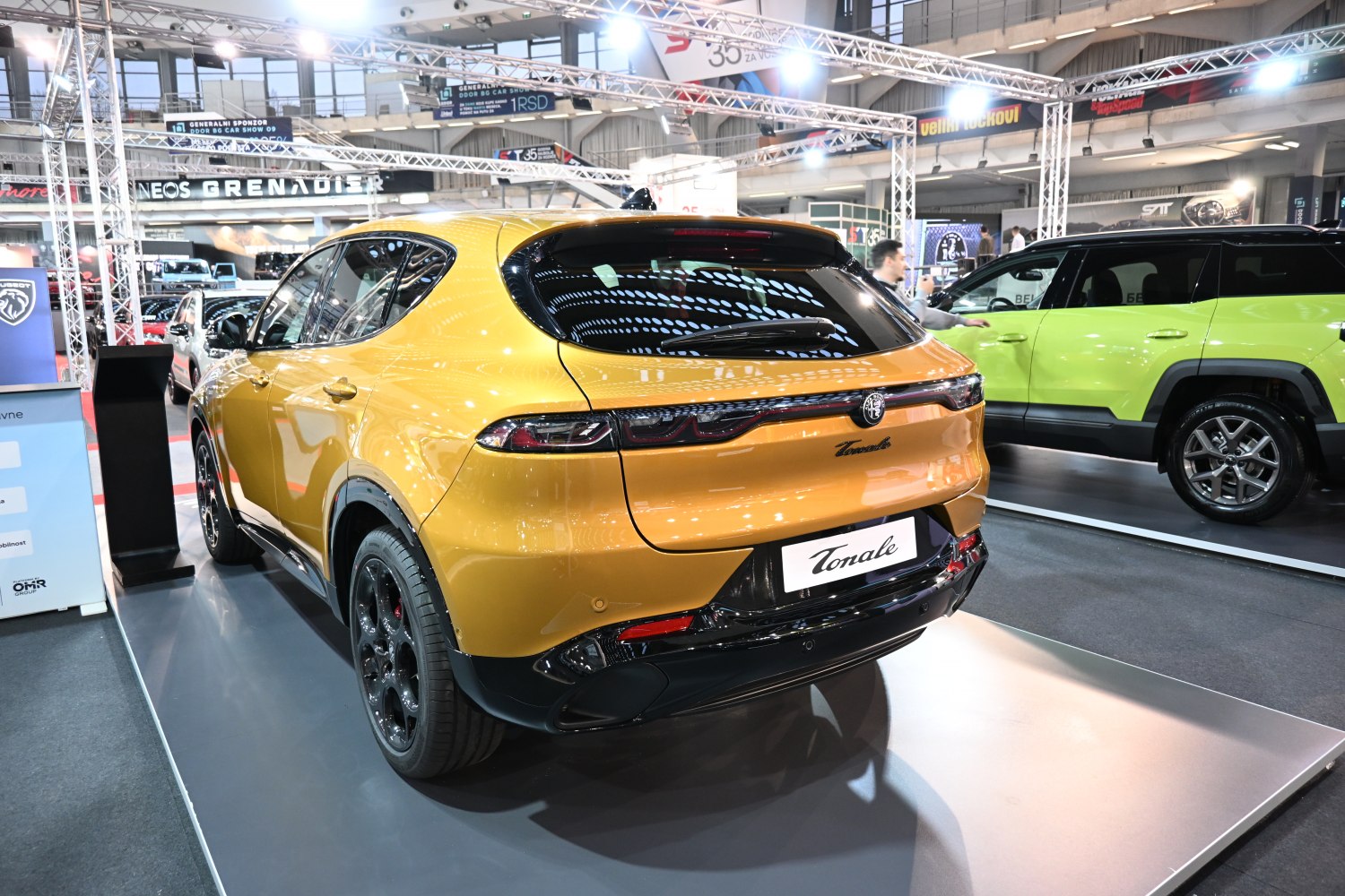 Sporty rear design with advanced tail lights on a compact SUV