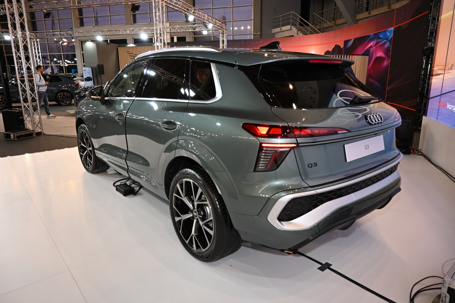 Sleek SUV rear with distinctive LED taillights