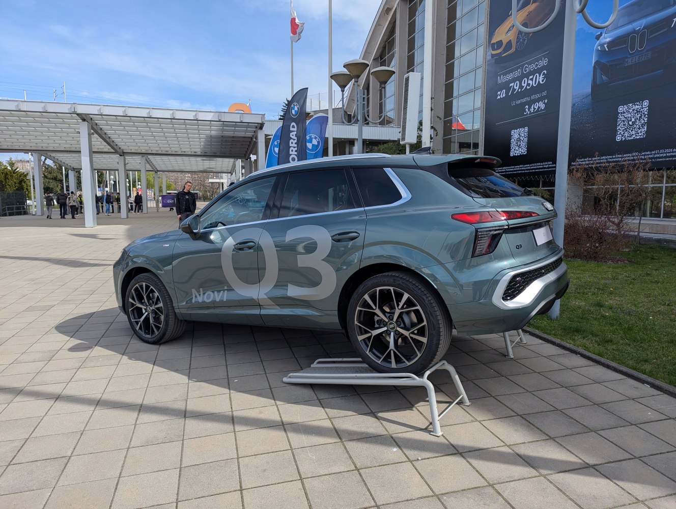 Sleek modern SUV rear and side with bold tail lights and sporty alloy wheels