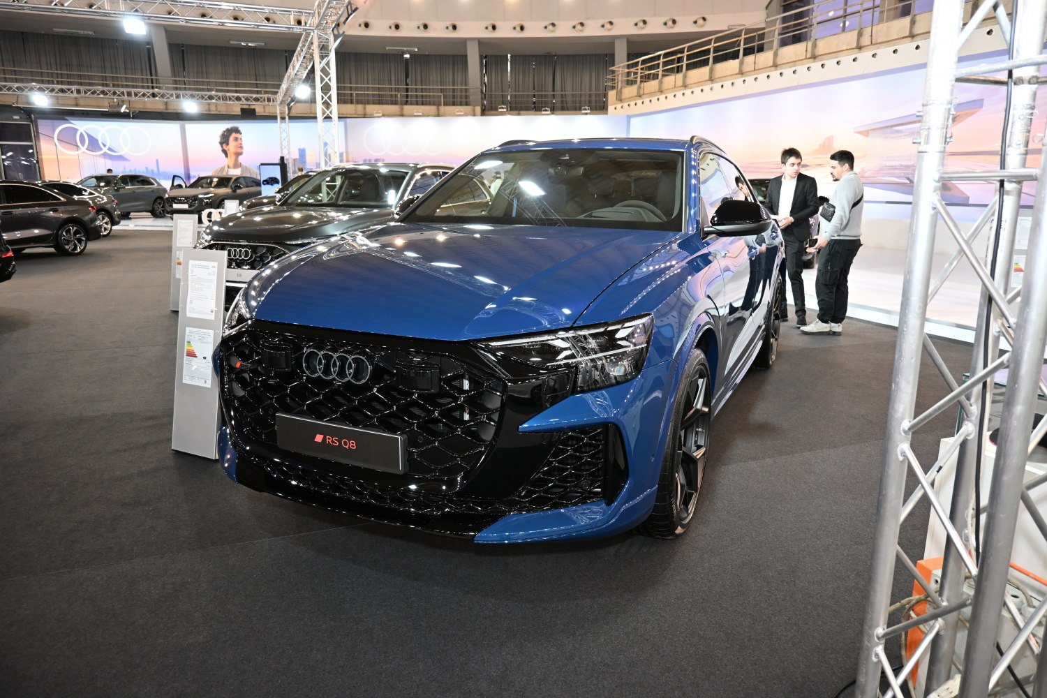 Aggressive front grille and sharp LED headlights