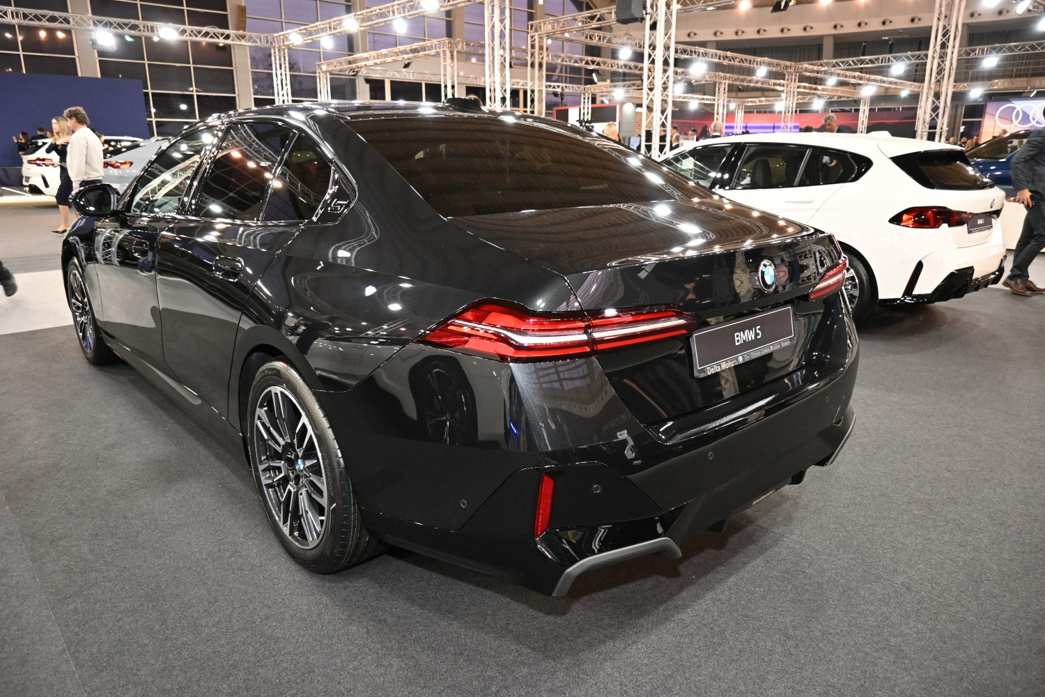 Sleek rear design with modern LED taillights of a luxury sedan