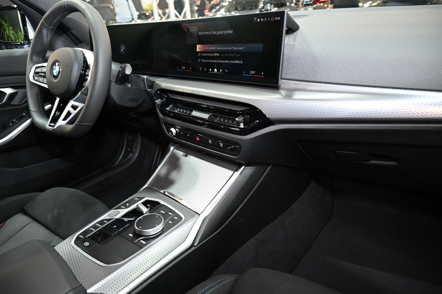 Digital dashboard display and advanced central control console.