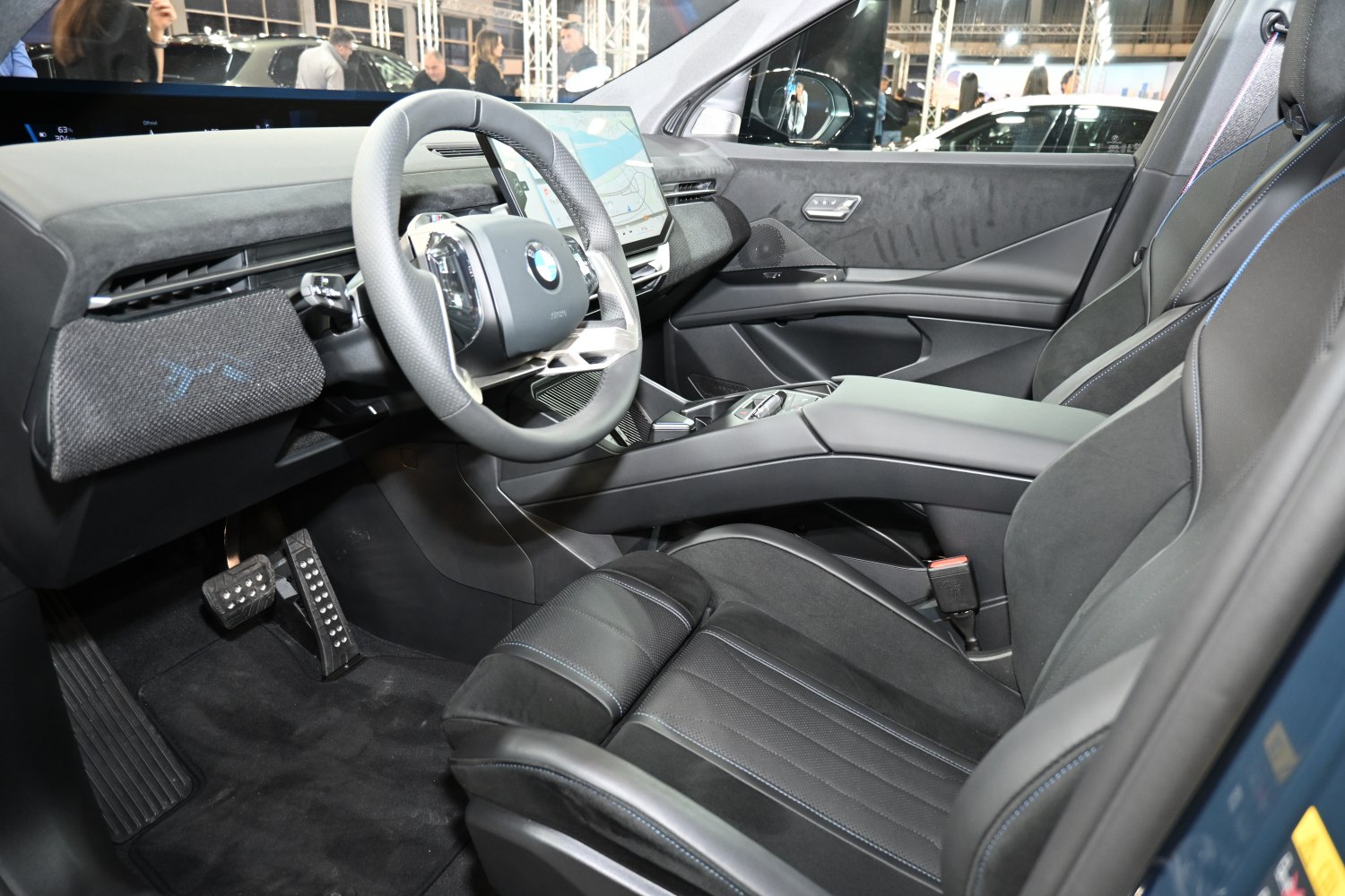Digital cockpit and touchscreen infotainment in a modern car interior