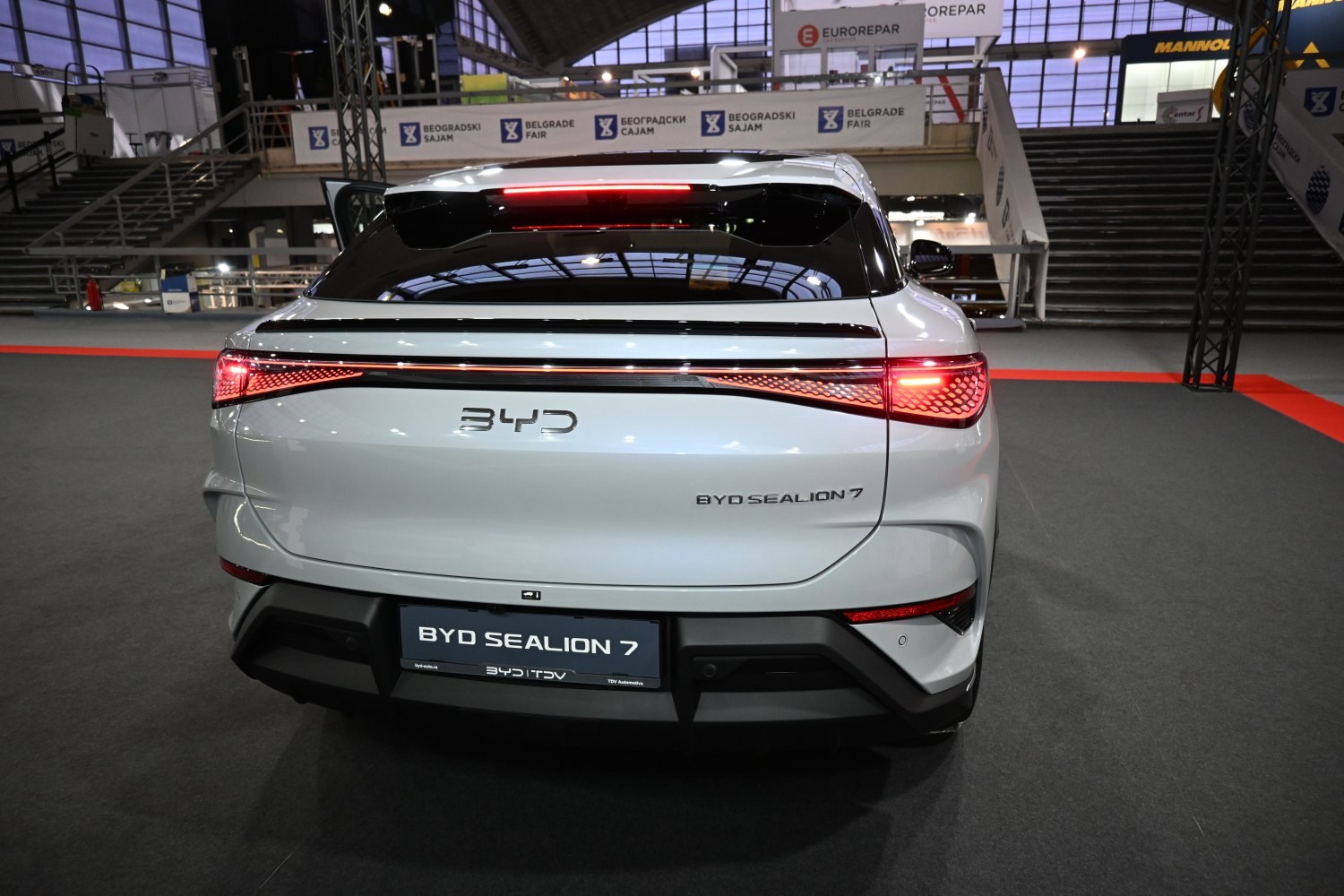 Sleek rear with LED taillights and aerodynamic styling