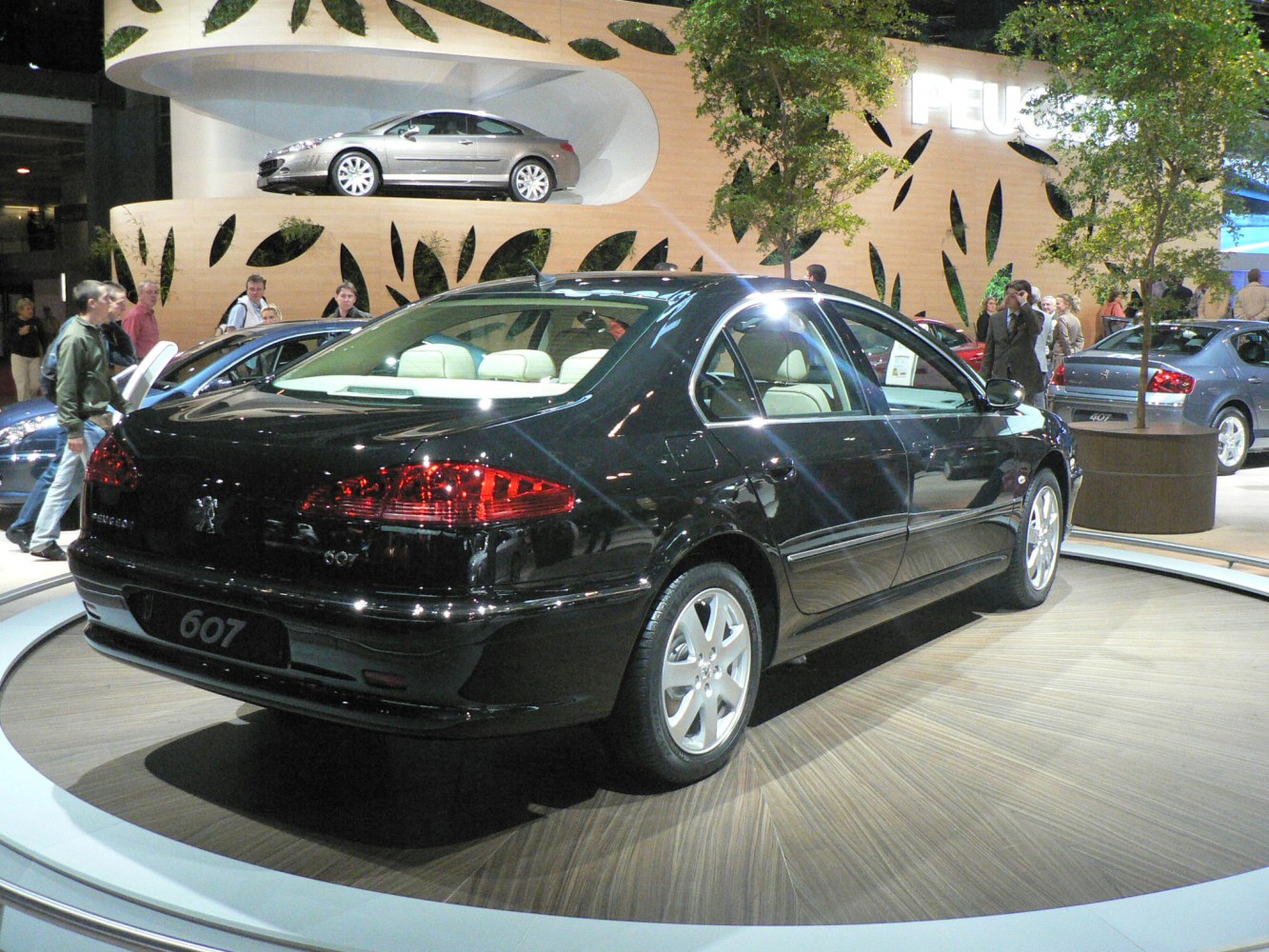 Rear exterior view of a sedan with alloy wheels and distinctive taillights