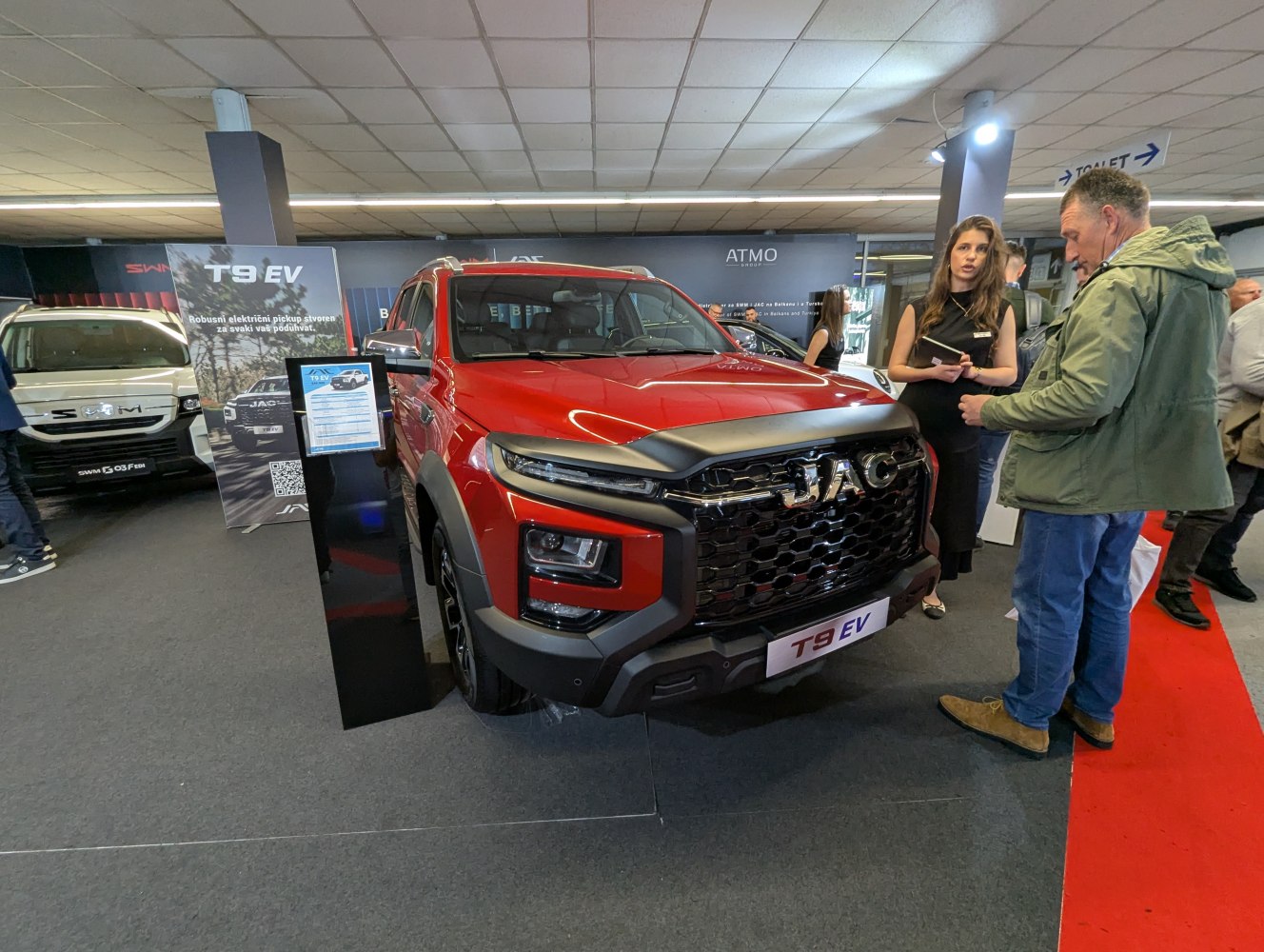 Bold front grille and distinctive LED headlight setup with rugged design