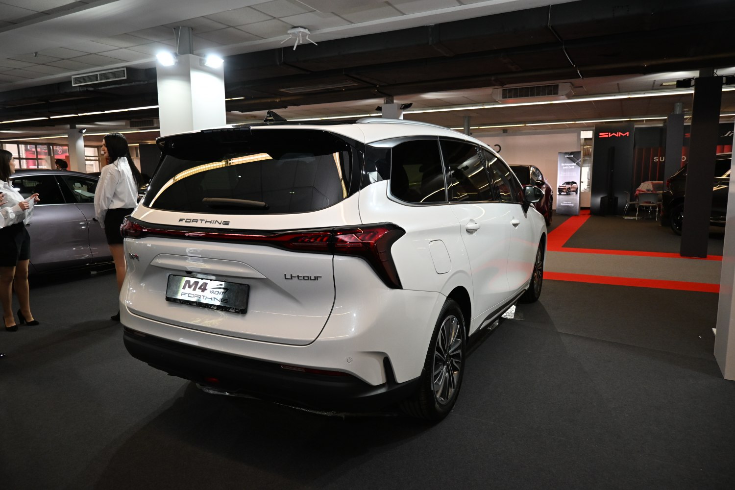 Rear view with LED tail lights and modern design elements