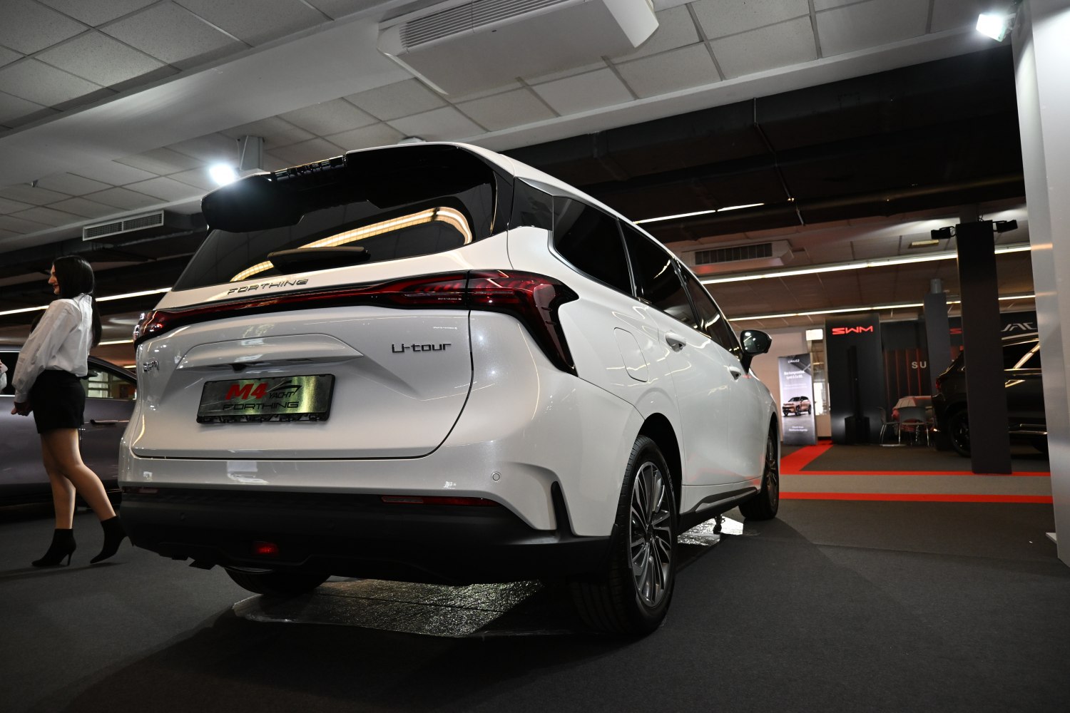 Sleek rear design with modern taillights and panoramic window
