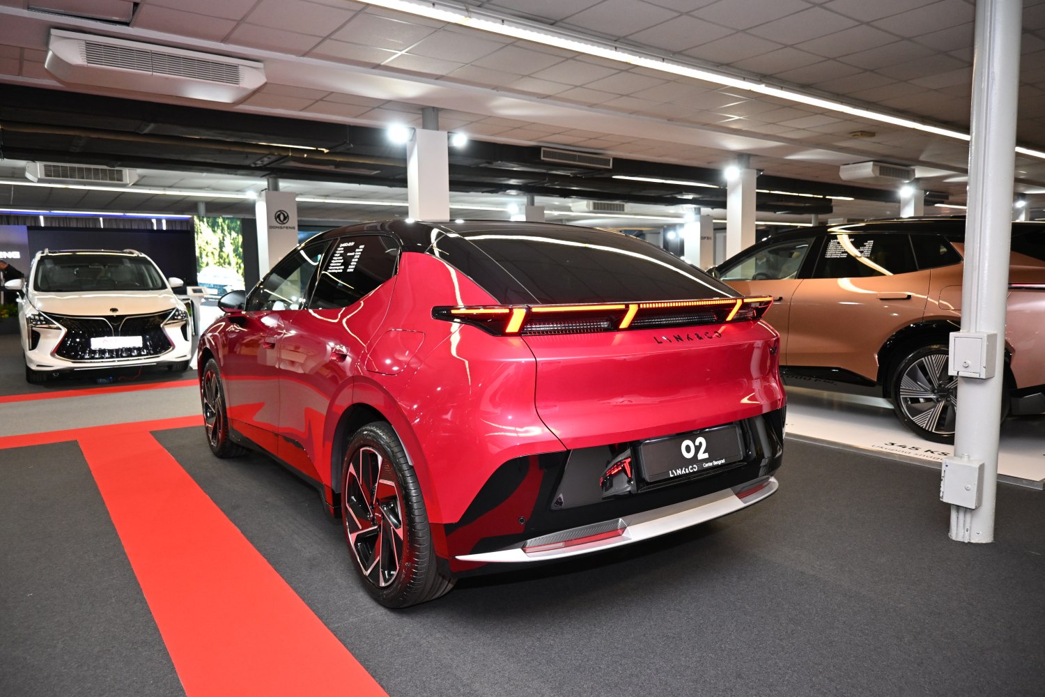 Sleek rear design with dynamic LED taillights and aerodynamic details.