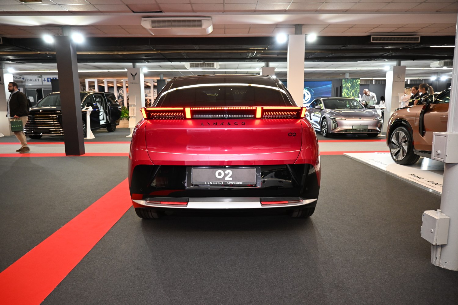 Rear view featuring LED light bar and modern styling.