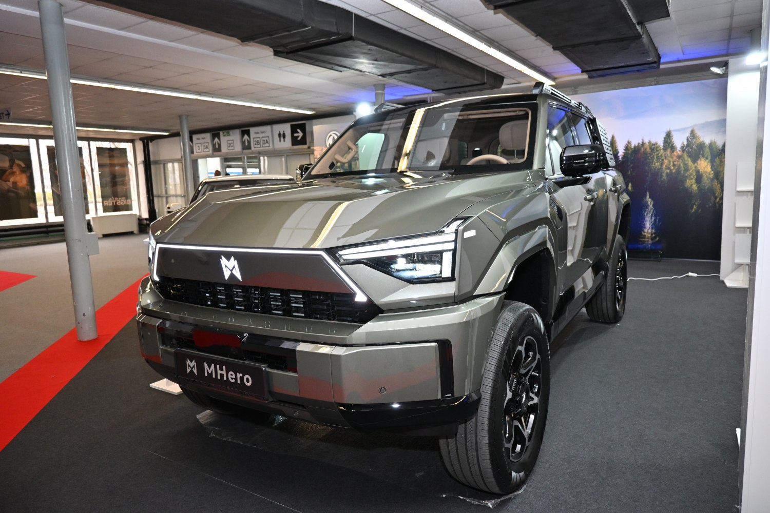 Bold front fascia with LED headlights and rugged SUV design