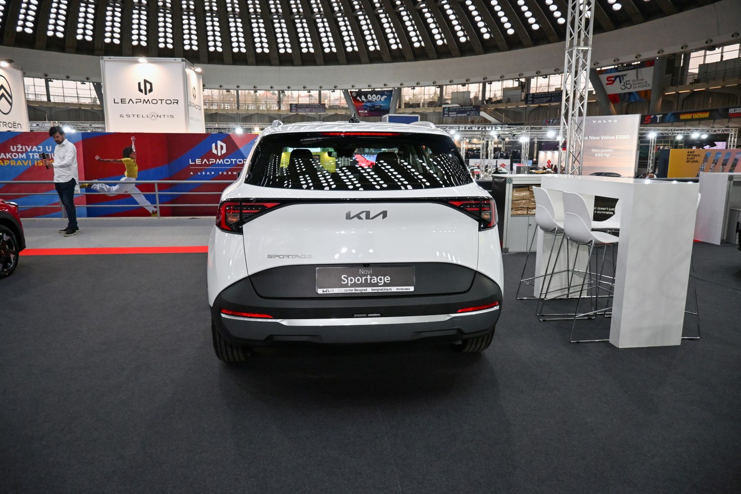 Rear view with sleek taillights and modern SUV design