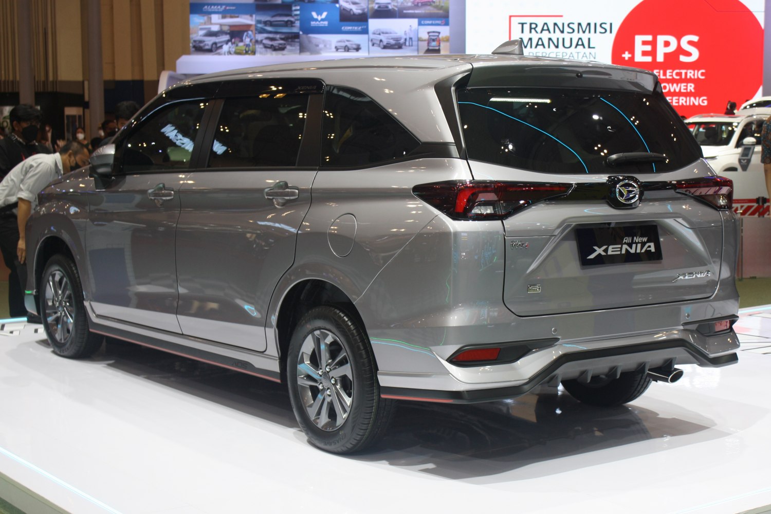 Rear and side profile with sleek taillights and aerodynamic design