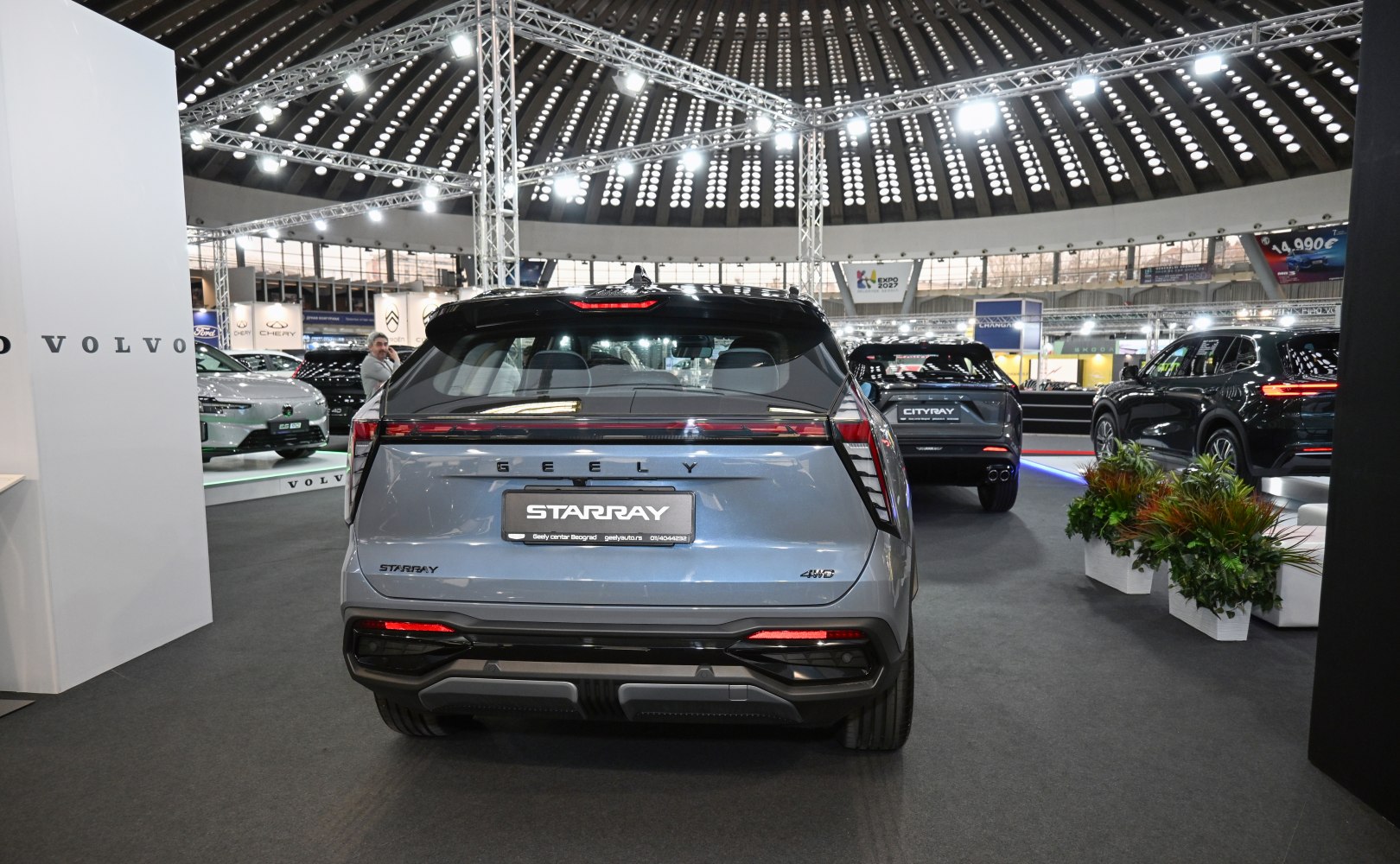 Modern rear design with full-width LED tail light and 4WD badge