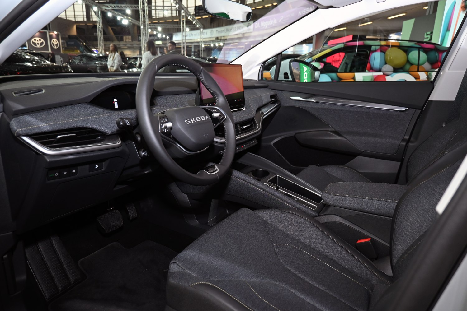 Modern dashboard with touchscreen and ergonomic seating
