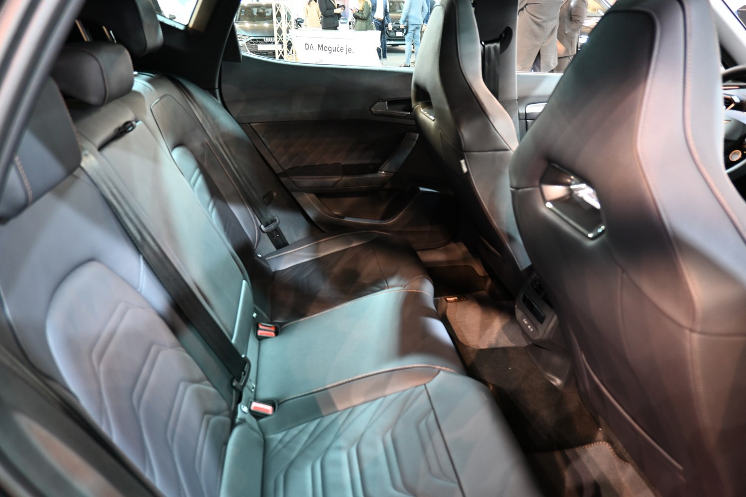 Leather rear seats and spacious interior