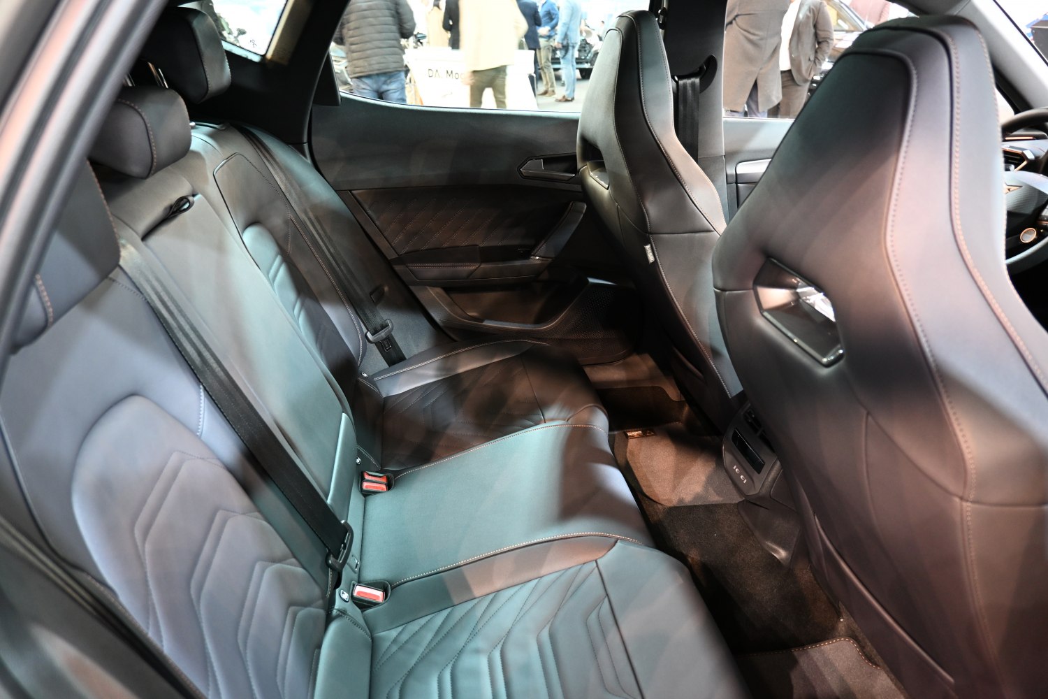 Premium leather rear seats and modern interior design