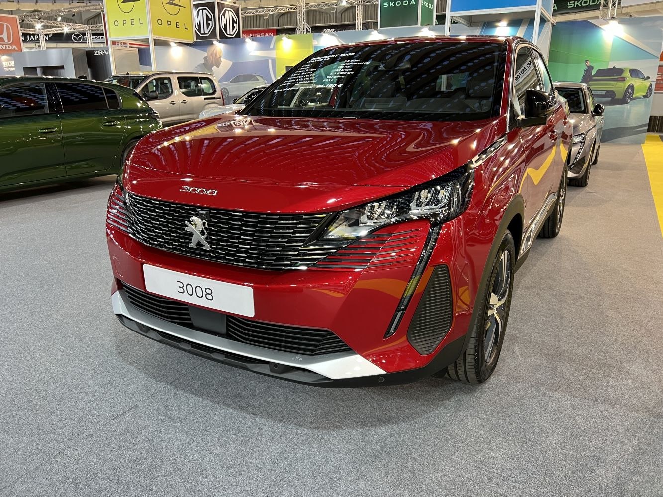 Front fascia with signature grille and LED headlights