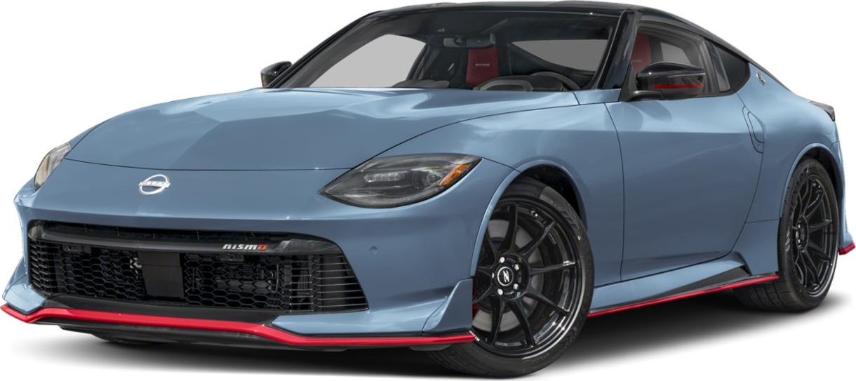 Front three-quarter view with aggressive headlights and aerodynamic features