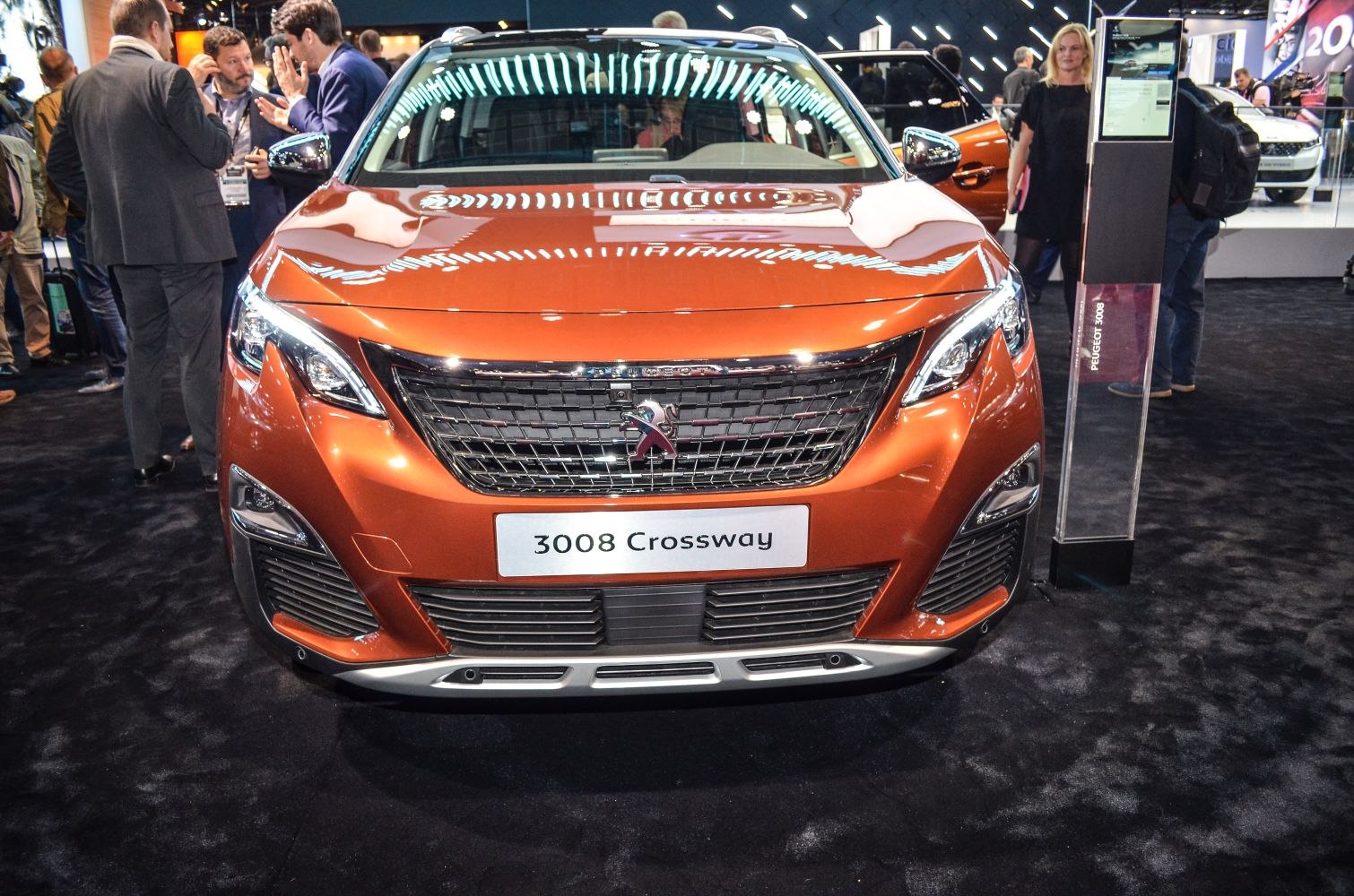 Bold grille and sleek LED headlights front view