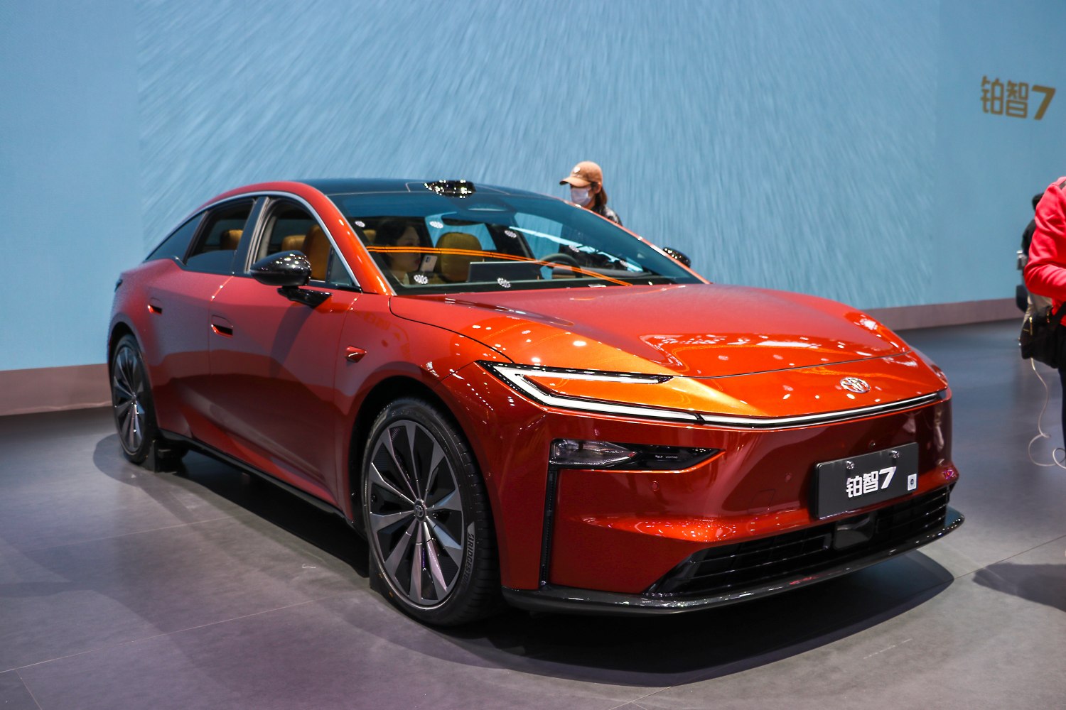 Futuristic sleek front with LED lighting and aerodynamic body