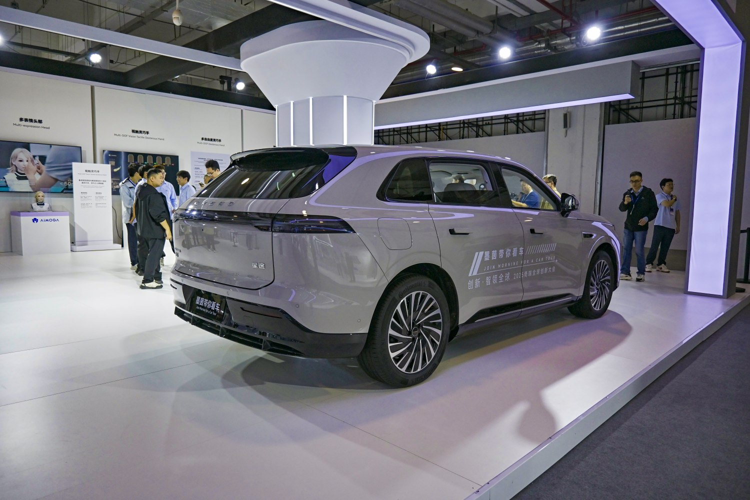 Rear and side view of a sleek modern SUV with LED tail lights and aerodynamic design