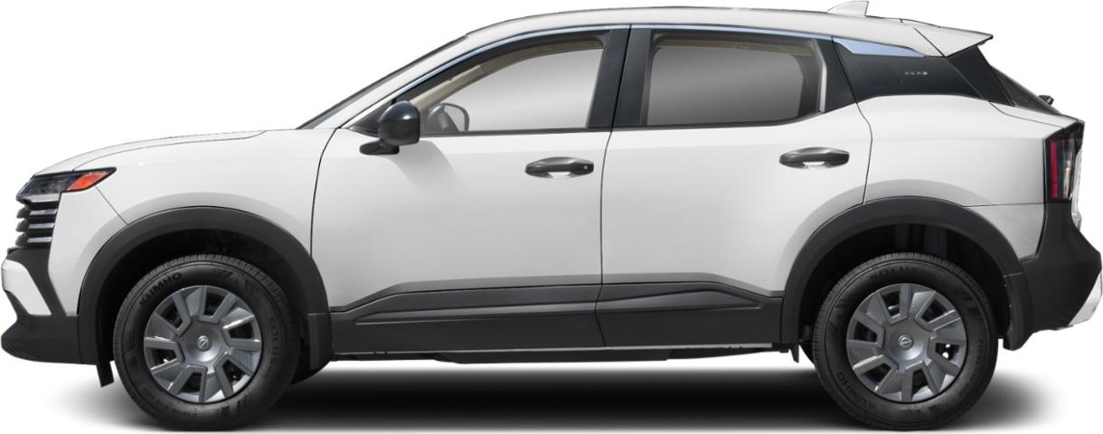 Side profile of a compact SUV with updated body design and trim