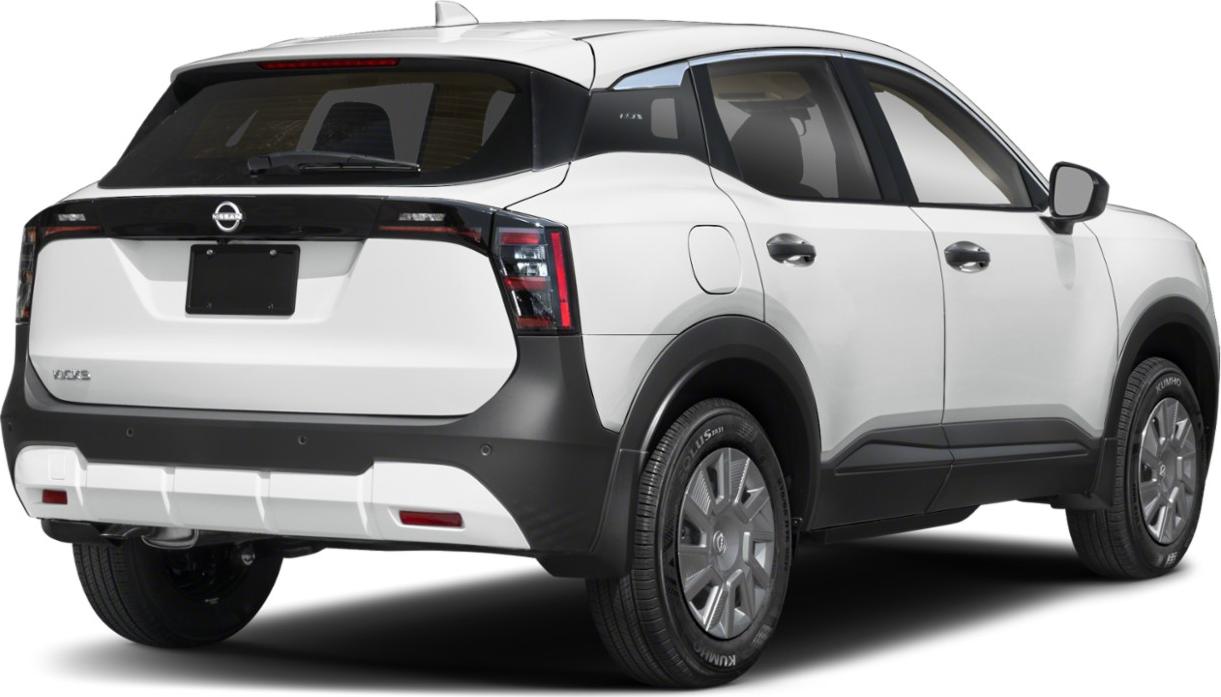 Rear and side profile with distinctive vertical taillights and black trim
