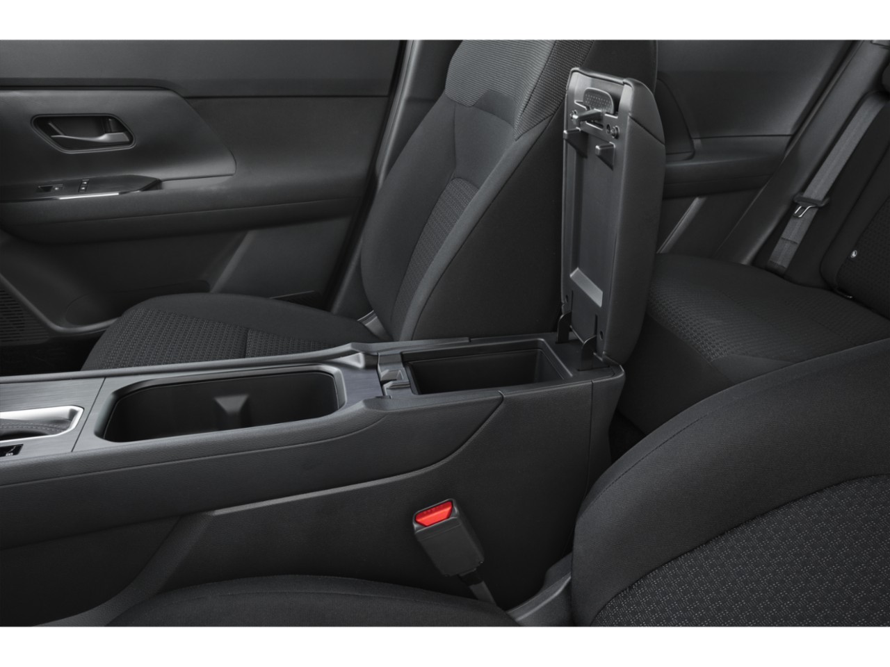 Center console storage and front passenger seat interior