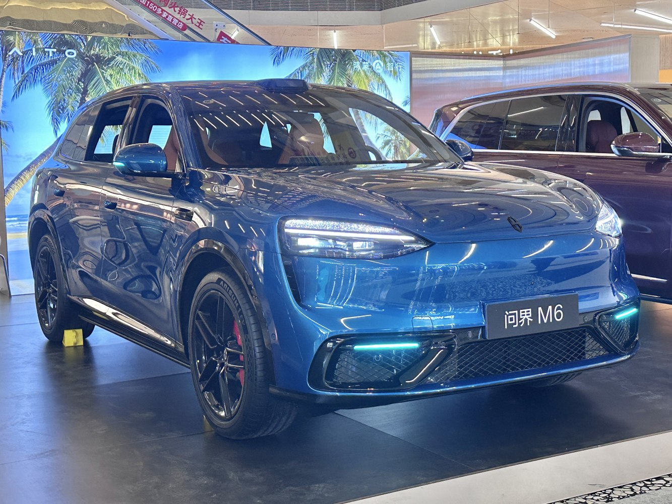 Compact SUV with LED headlights and black sporty wheels