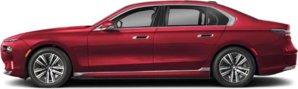 Sleek side profile of a luxury electric sedan with aerodynamic body lines.