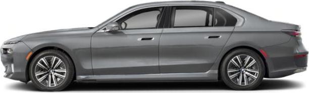 Side profile of luxury electric sedan with sleek aerodynamic design