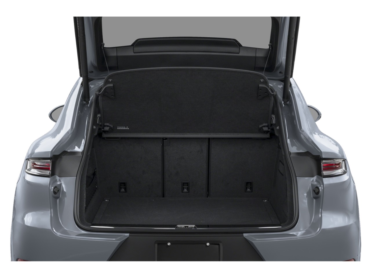 Spacious open trunk of an electric SUV