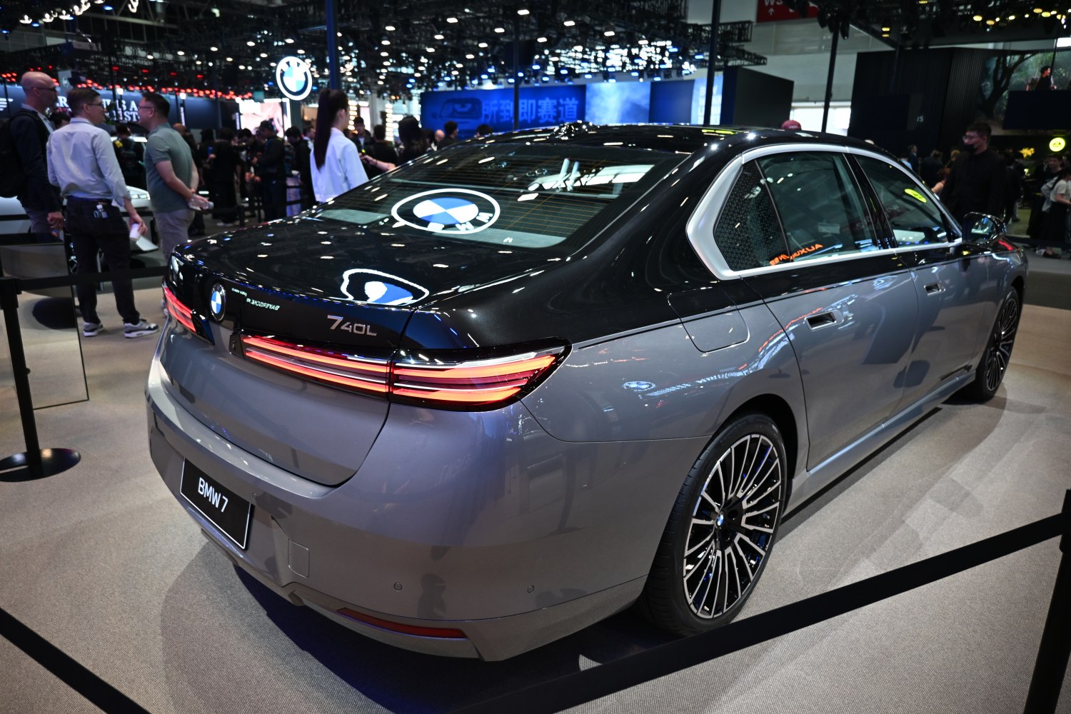 Rear and side view with LED taillights and alloy wheels