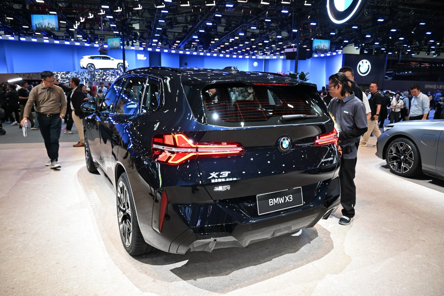 Rear view of modern SUV with distinct LED tail lights and sleek design