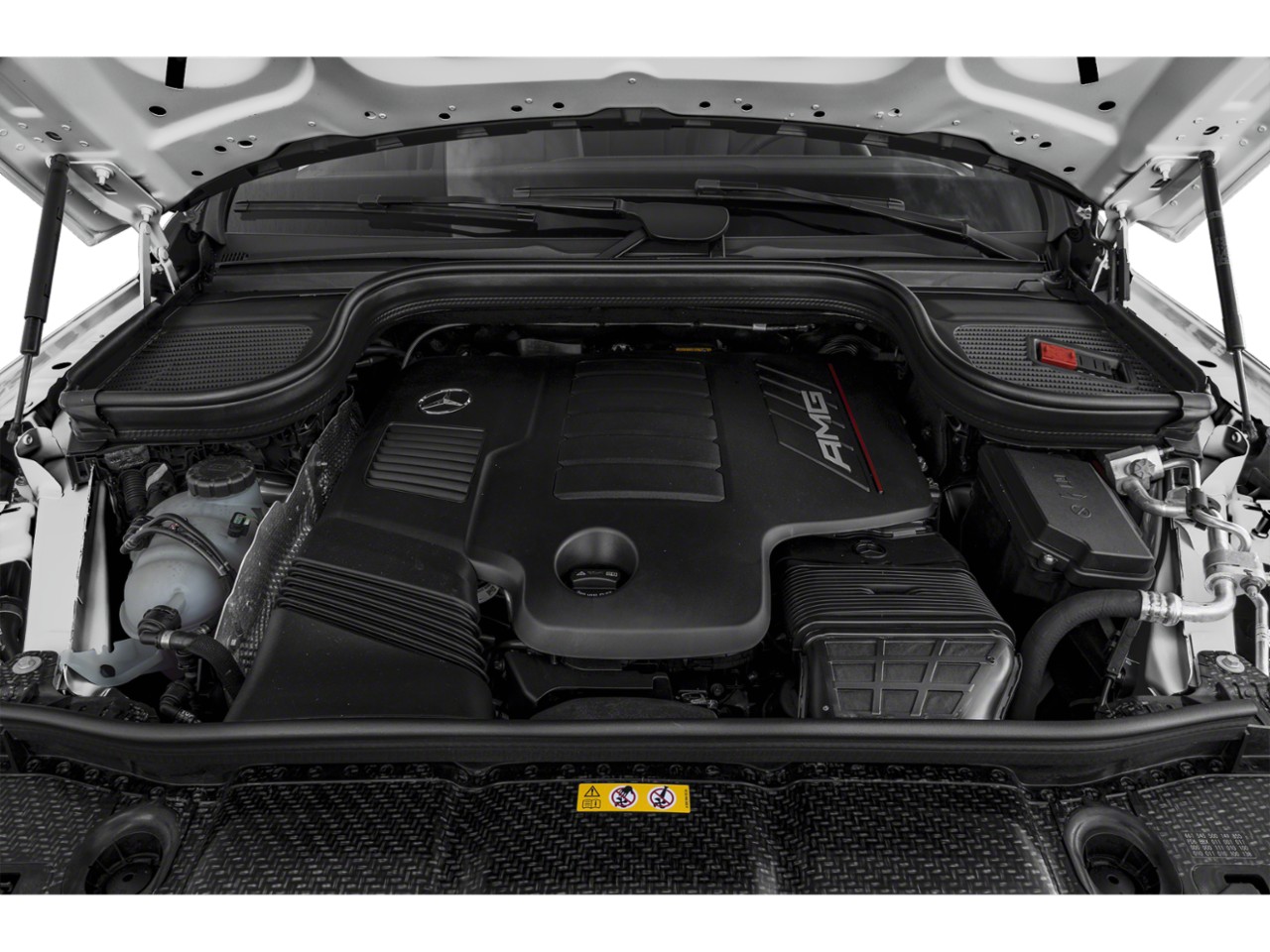 AMG engine close-up in facelifted luxury coupe