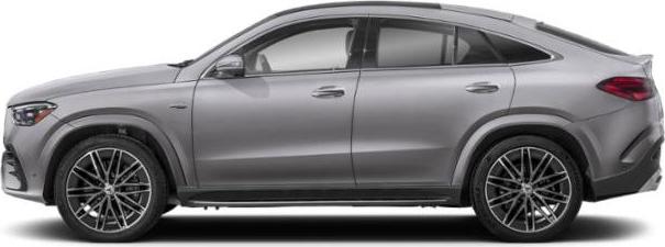Side profile of luxury SUV coupe with multi-spoke alloy wheels