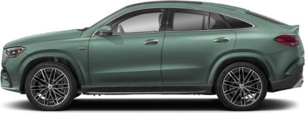 Side profile of sleek coupe SUV with alloy wheels