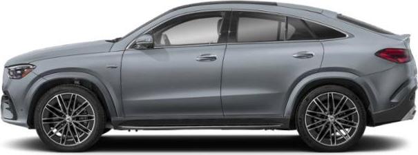 Luxury SUV coupe with sporty wheels and aerodynamic silhouette