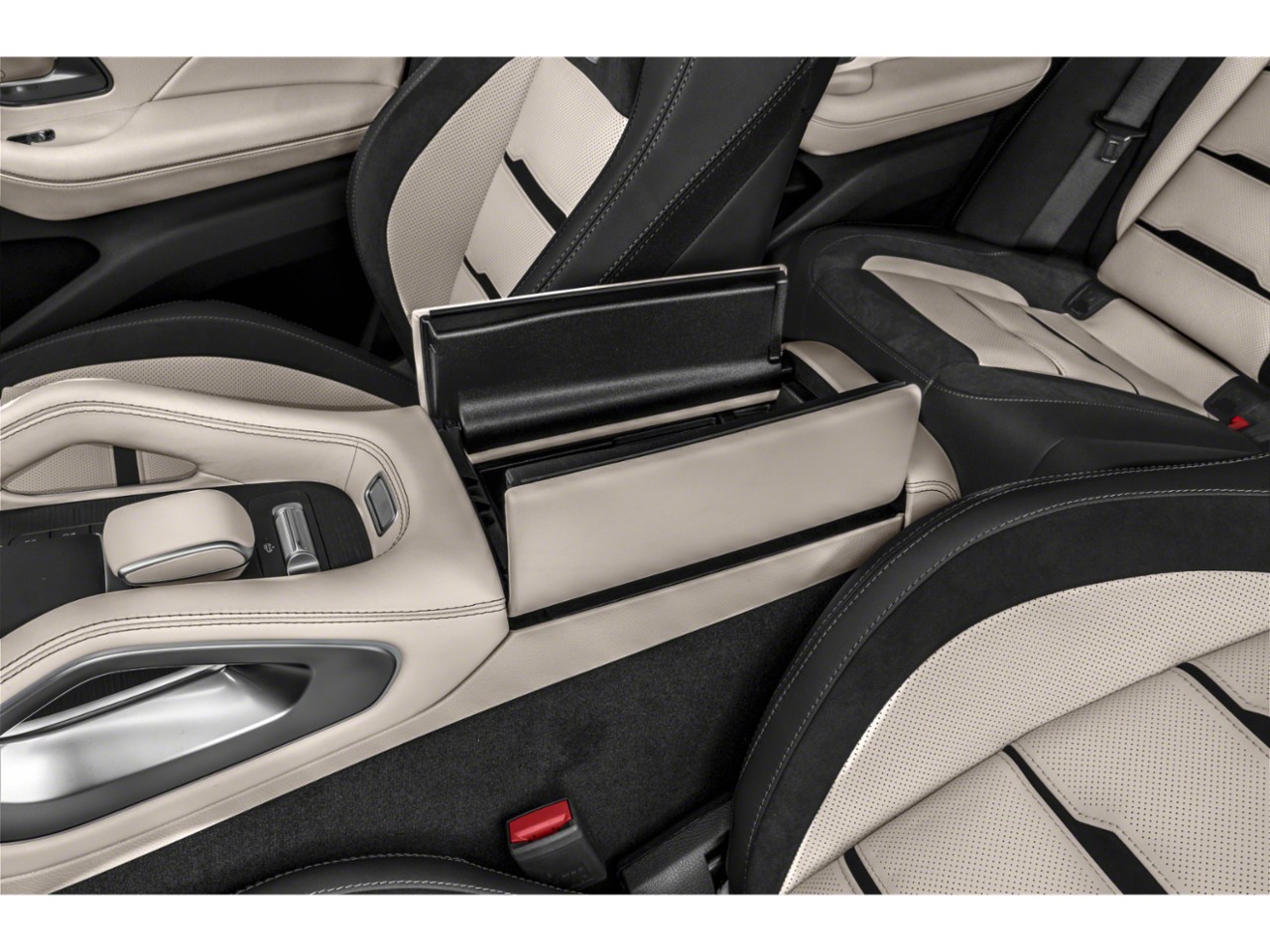 Leather seats and open center console storage compartment