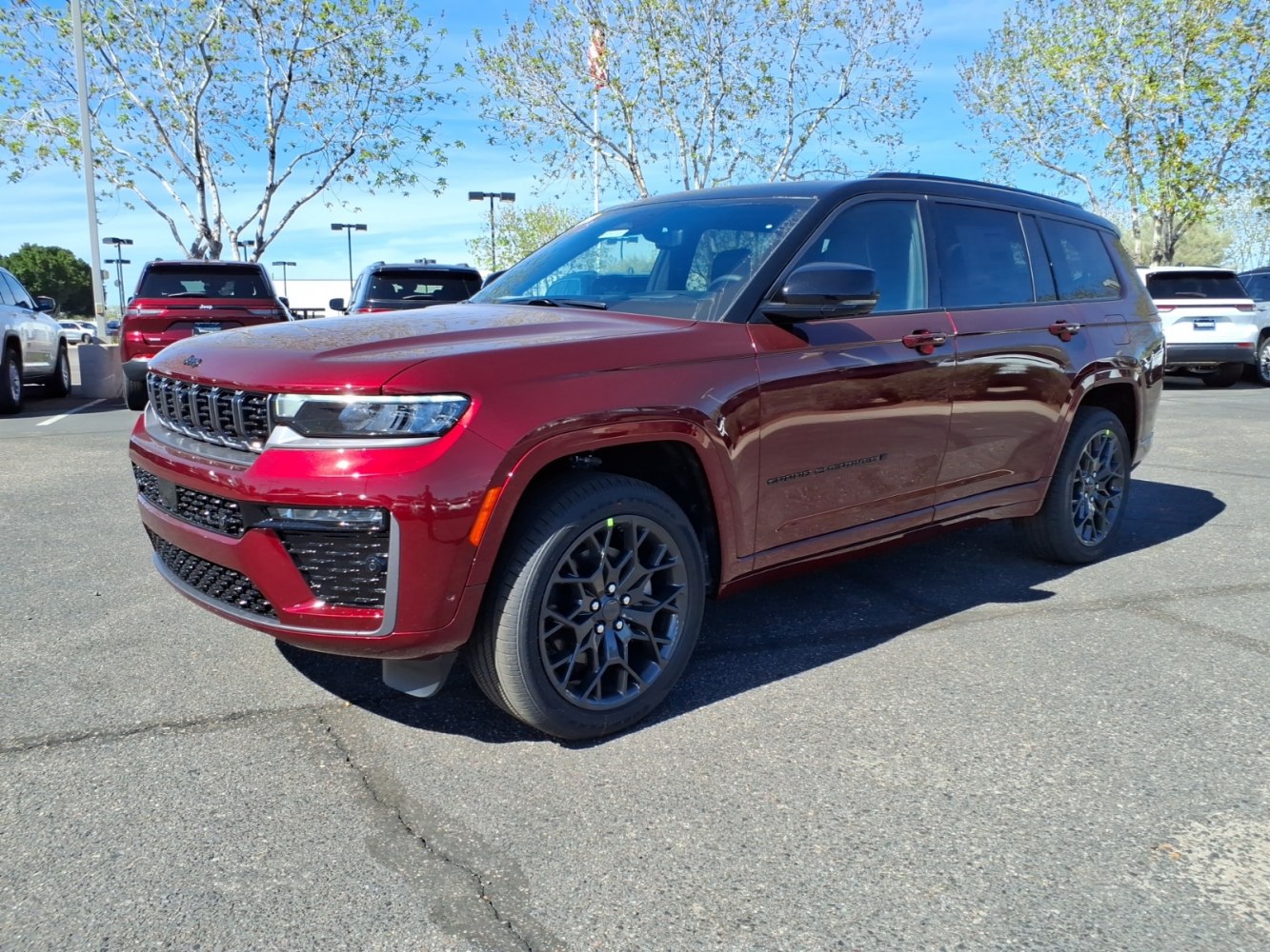 Large SUV with LED headlights and black alloy multi-spoke wheels