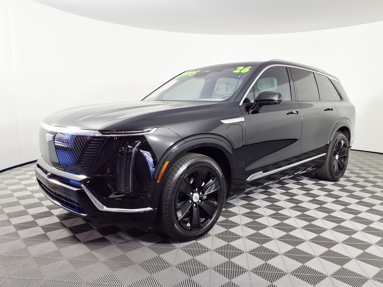 Premium black SUV with LED headlights and aerodynamic alloy wheels