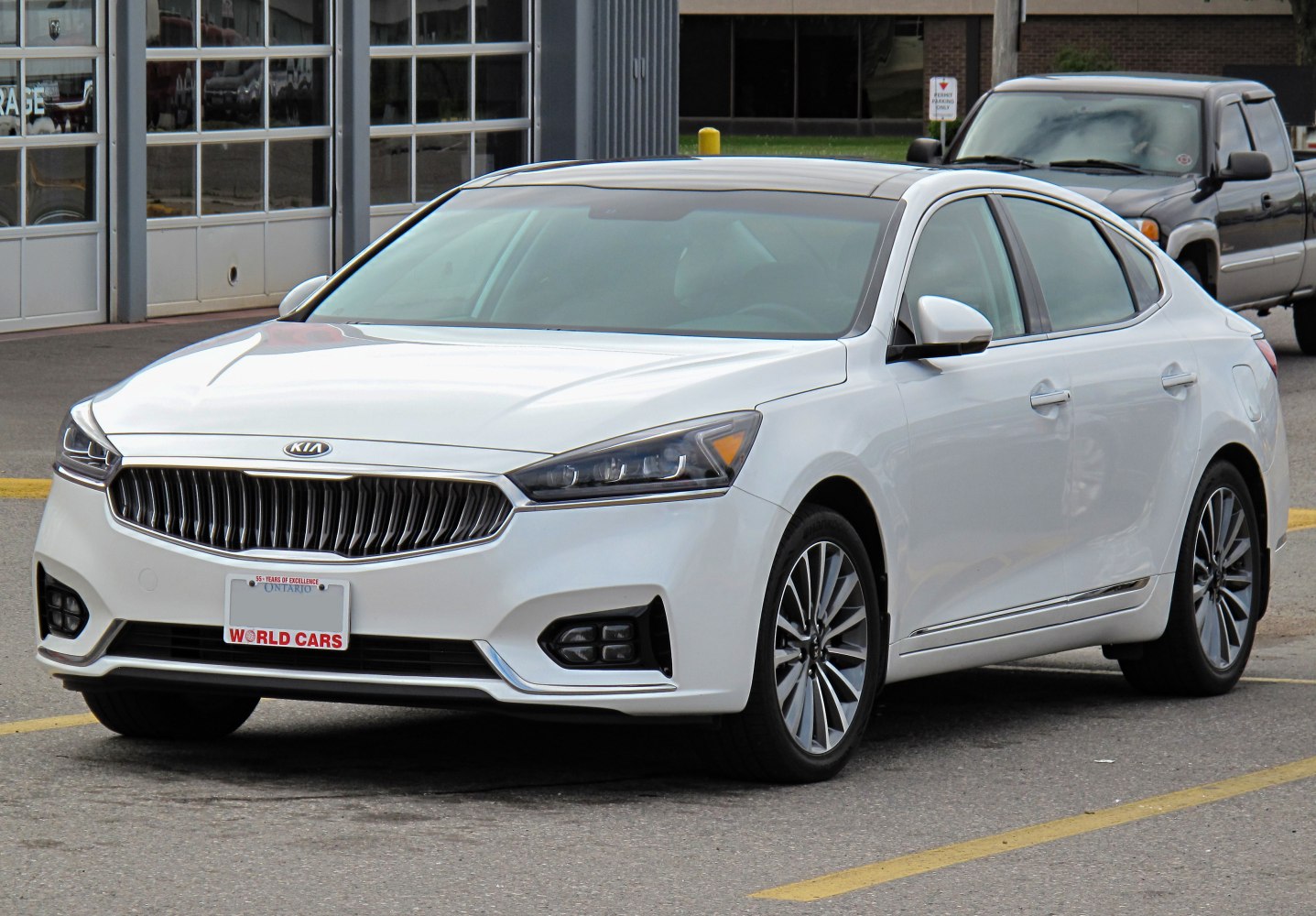 Front grille and sleek modern headlights