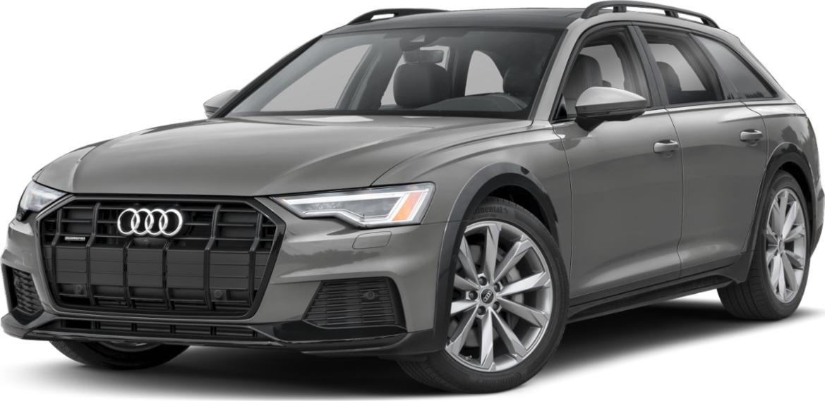 Luxury wagon with bold front grille and sleek design
