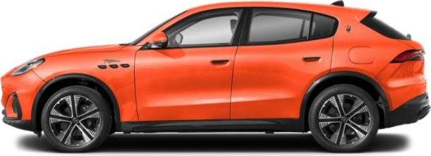 Sporty luxury SUV side profile with sleek aerodynamic design