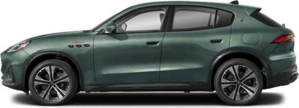 Sleek side profile of a modern luxury SUV with aerodynamic styling.