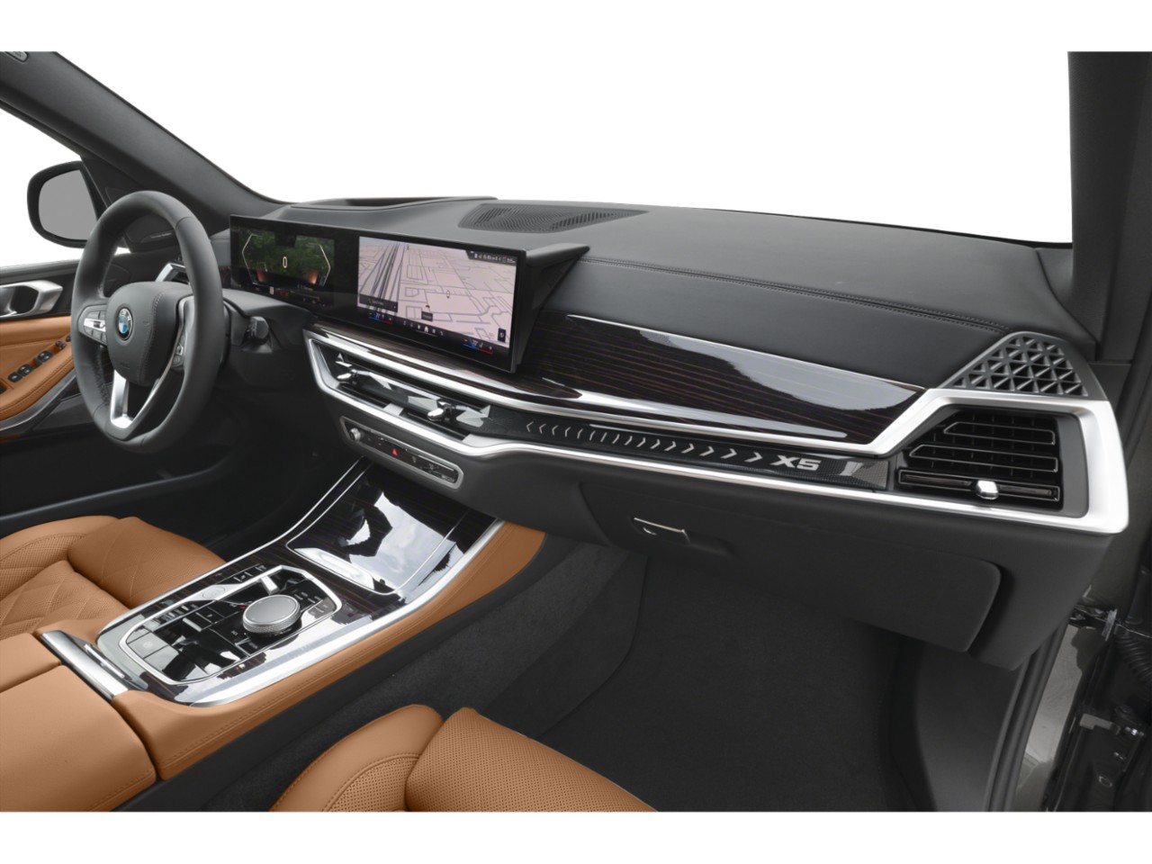 Dual widescreen digital dashboard and luxury leather interior with advanced controls