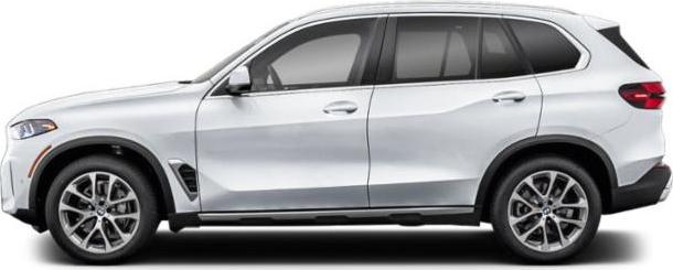 Side profile of a luxury modern SUV with distinctive aerodynamic design