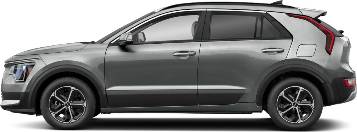 Side profile of a modern compact SUV with alloy wheels and sleek design