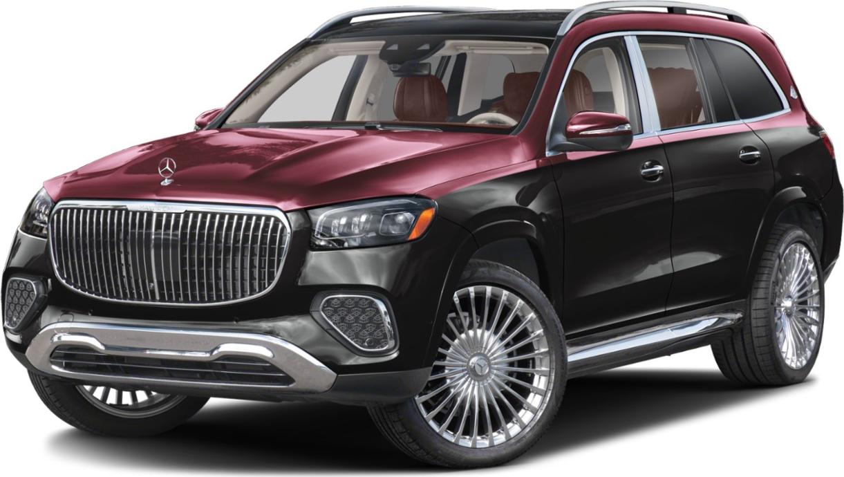 Luxury SUV with two-tone body and distinctive grille